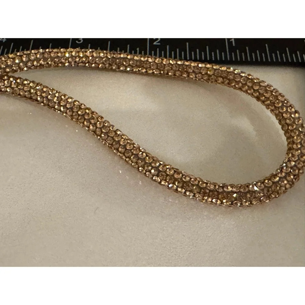 Gold Rhinestone Wristlet Keychain Bling Key Ring‎ Holder Lanyard Strap